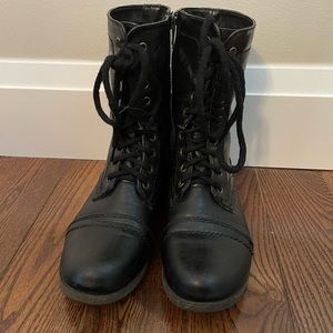 Madden Girl Combat Boots